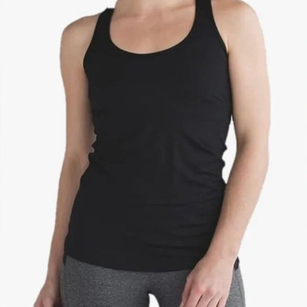 Lululemon Racer Back Tank Top in Black in Size L - Picture 2 of 9